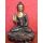 Áldó Buddha réz szobor, sötét-arany - 36 cm