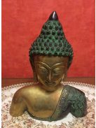 Buddha réz mellkas szobor, fekete-réz - 28 cm