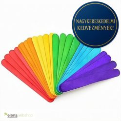   Elena Wooden ice cream sticks 114 * 10 mm, 50 pcs, colorful (3+1 gift)