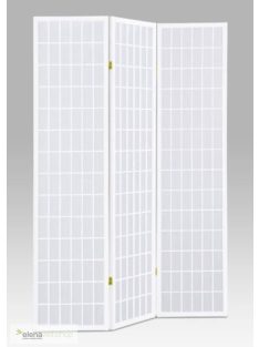 Fehér fakeretes paraván 132x180 cm - E805