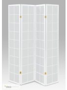 Fehér fakeretes paraván 174x180 cm - E806