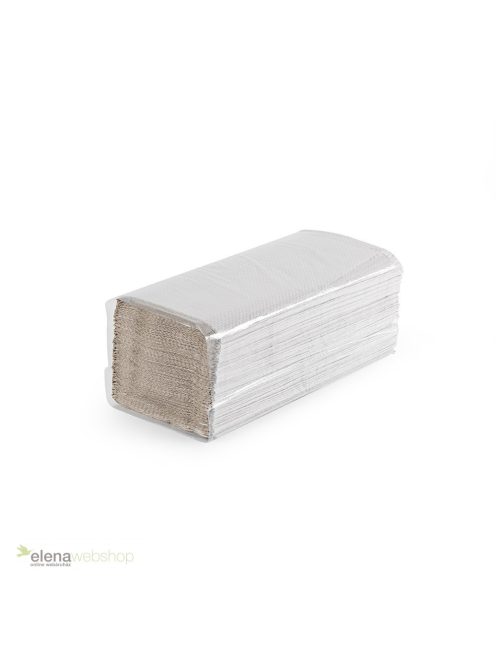 2 rétegű natúr V hajtogatott kéztörlő papír (250 lap)