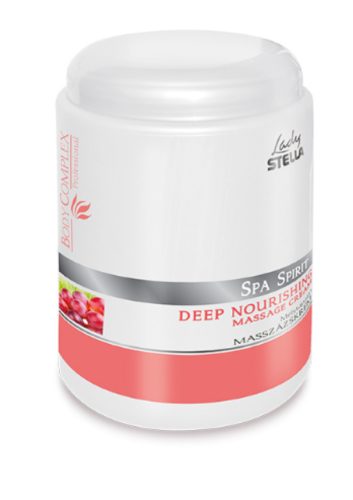 Lady Stella Body Complex Spa Spirit Mélytápláló masszázskrém szőlőmagolajjal és búzacsíra kivonattal - 1000 ml