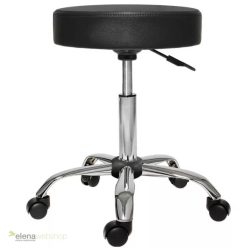 Görgős kozmetikai szék - Fekete