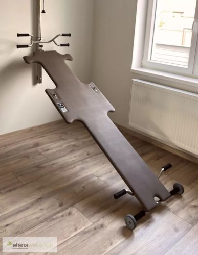Spine Trainer System 205 cm Gerincpad – Dupla kapaszkodóval, Csokibarna