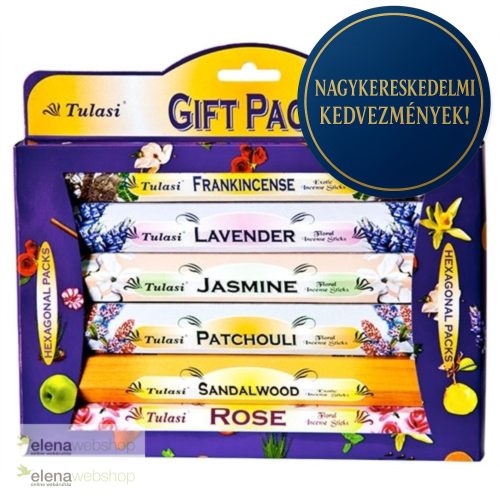 Tulasi Classic Gift Set 6 Types of Incense Sticks (20 sticks / box, 120 sticks in total) (2+1 gift)