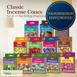   Tulasi Classic Cone Incense Gift Set 12 Fragrances (20 cones / box, 120 cones total) (2+1 gift)