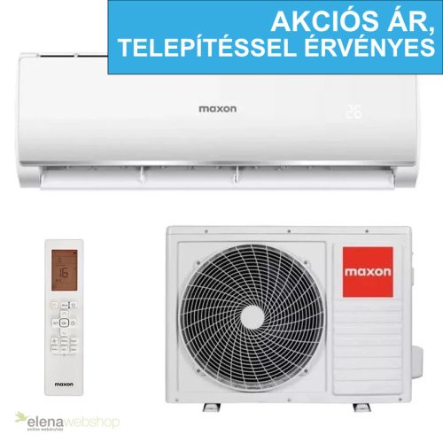 Maxon Fresh Plus MXI-12HC013i/MXO-12HC013i 3,5kW split klímaszett, ionizátor